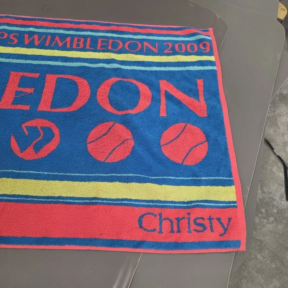 Official Wimbledon 2009 Ladies Towel Multicolor 52x28in